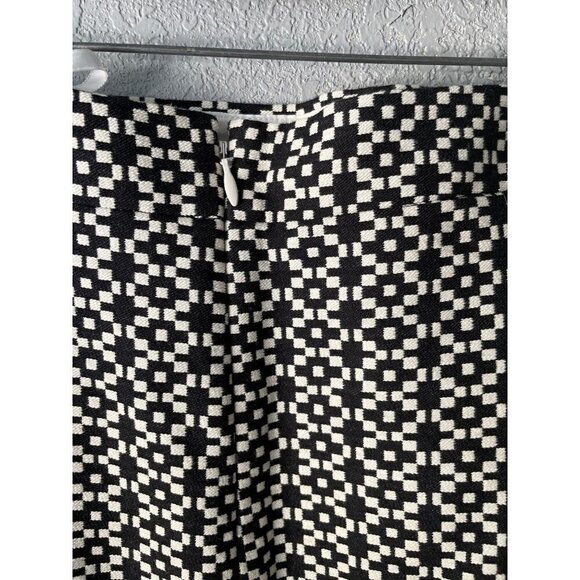 J CREW WOMENS OFFICE CASUAL NEW CARRIER BLACK AND WHTE SIZE 6 SKIRT - Picture 1 of 9